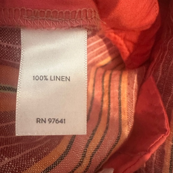 J. Jill Love Linen striped shorts - Picture 4 of 4